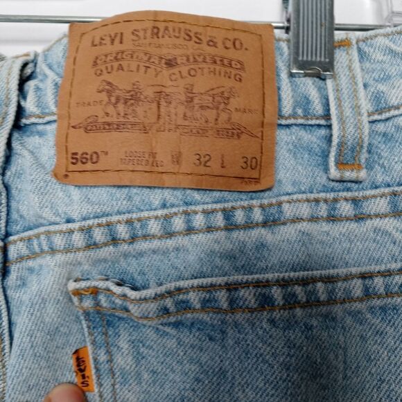 Vintage Levi's orange tab blue jeans size 32 - Picture 7 of 10